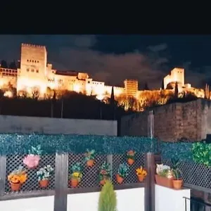 Patrimonio Arabe Vista A La Alhambra Pensión Granada